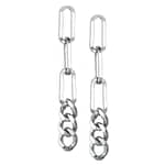 Chastain Stainless Steel XL Chain Stud Earrings