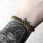 Chelsea Stainless Steel Gold Chain Bracelet