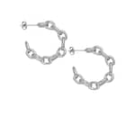 Coraline Stainless Steel Chain Hoop Earrings