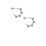 Phoebe Stainless Steel Half Hoop Bohemian Earrings