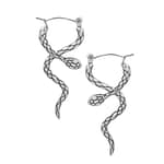 Viper Stainless Steel Snake Earrings