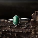 Theia Malachite Silver Ring