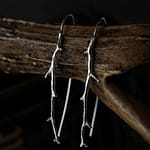Autumn Bound Silver Branch Earrings