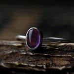 Theia Amethyst Silver Ring