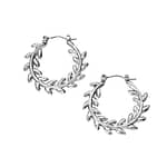 Embla Stainless Steel Leaf Hoops
