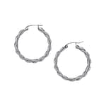 Ingrid Stainless Steel Viking Braid Hoopsw