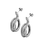 Serpent Coil Stainless Steel Snake Stud Earrings