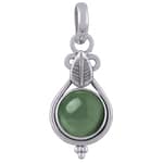 Detria Sage Green Aventurine Silver Necklace