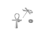 Eternal Life Stainless Steel Ankh Stud Earrings
