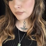 Penelope Green Rutilated Prehnite Necklace