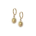 Soleil Sun Hoops 18k Gold Stainless Steel