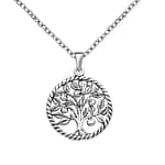Yggdrasil Tree of Life Silver Necklace