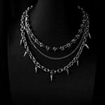 Bundle: Kurt + Sid Stainless Steel Spike Necklace