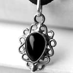 Anais Onyx Silver Choker