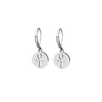 Ankh Stainless Steel Leverback Earrings