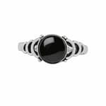 Audra Onyx Silver Ring