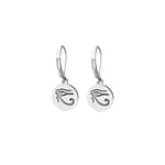 Eye of Ra Stainless Steel Leverback Earrings