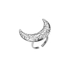 Hecate Stainless Steel Moon Ring
