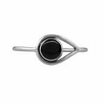 Huntress Silver Onyx Ring