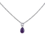 Idona Amethyst Silver Pendant Necklace