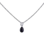 Idona Onyx Silver Pendant Necklace