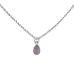 Idona Rose Quartz Silver Pendant Necklace