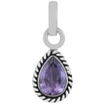 Indra Amethyst Crystal Sterling Silver Necklace