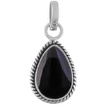 Isolde Teardrop Onyx Crystal Necklace