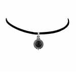 Riya Onyx Silver Choker