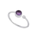 Brianna February Birthstone Ring Amethyst