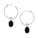 Brione July Birthstone Earrings Onyx