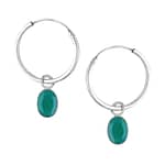 Brione May Birthstone Earrings Green Onyx