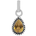 Indra Citrine Crystal Sterling Silver Necklace