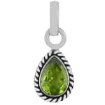 Indra Peridot Crystal Sterling Silver Necklace