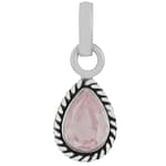 Indra Rose Quartz Crystal Sterling Silver Necklace