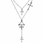 Phosphorus Bone Cross Necklace