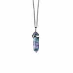 Fluorite Stainless Steel Necklace