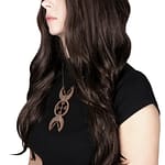 Norse Priestess Brown Wooden Necklace