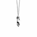 Zebra Jasper Stainless Steel Necklace