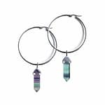 Fluorite Stainless Steel Hoops