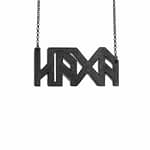 Black Wooden Häxa Necklace