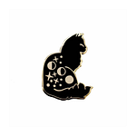 Celestial Cat Enamel Pin By Glitter Punk