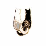 Fire & Ice Cats Enamel Pin By Glitter Punk
