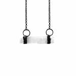 Elevate Selenite Gun Metal Necklace