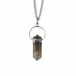Levitate Smoke Quartz Point Necklace