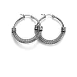 Chains Of Misery Hoops Stainless Steel Earrings