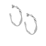 Tamsin Stainless Steel Twisted Hoop Earrings