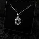 Naya Onyx Vintage Silver Pendant Necklace