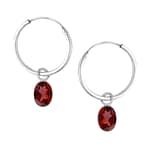 Brione January Birthstone Earrings Garnet