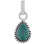 Indra Green Onyx Crystal Sterling Silver Necklace
